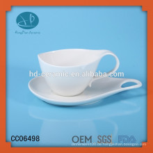 Drinkware Art Porzellan Kaffeetasse und Untertasse, kundenspezifische Kaffeetasse und Untertasse mit Druck
